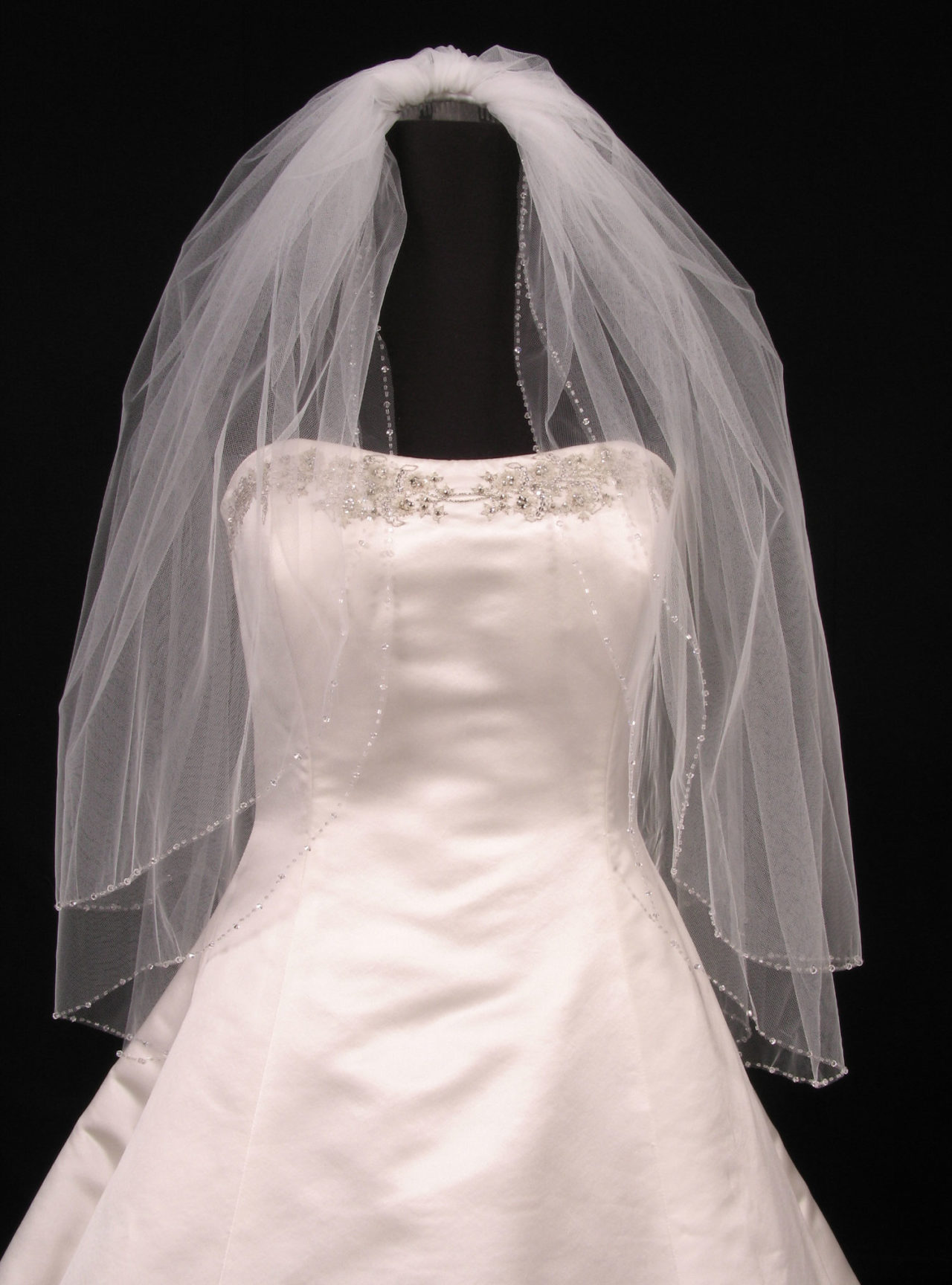Diamond White Bridal Veil