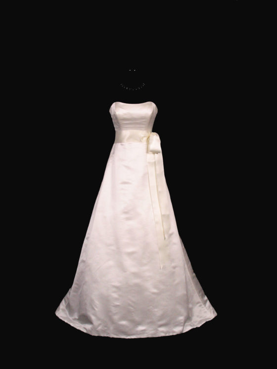 Cream Double Faced Satin Ribbon Sash