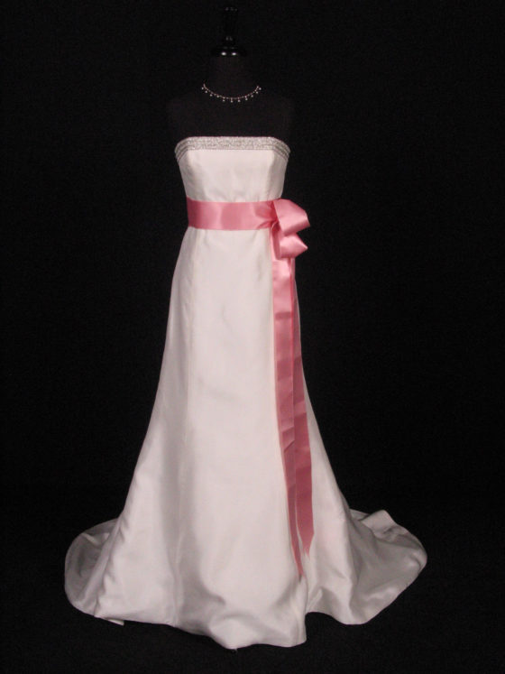 Dusty Rose Double Faced Satin Ribbon Sash