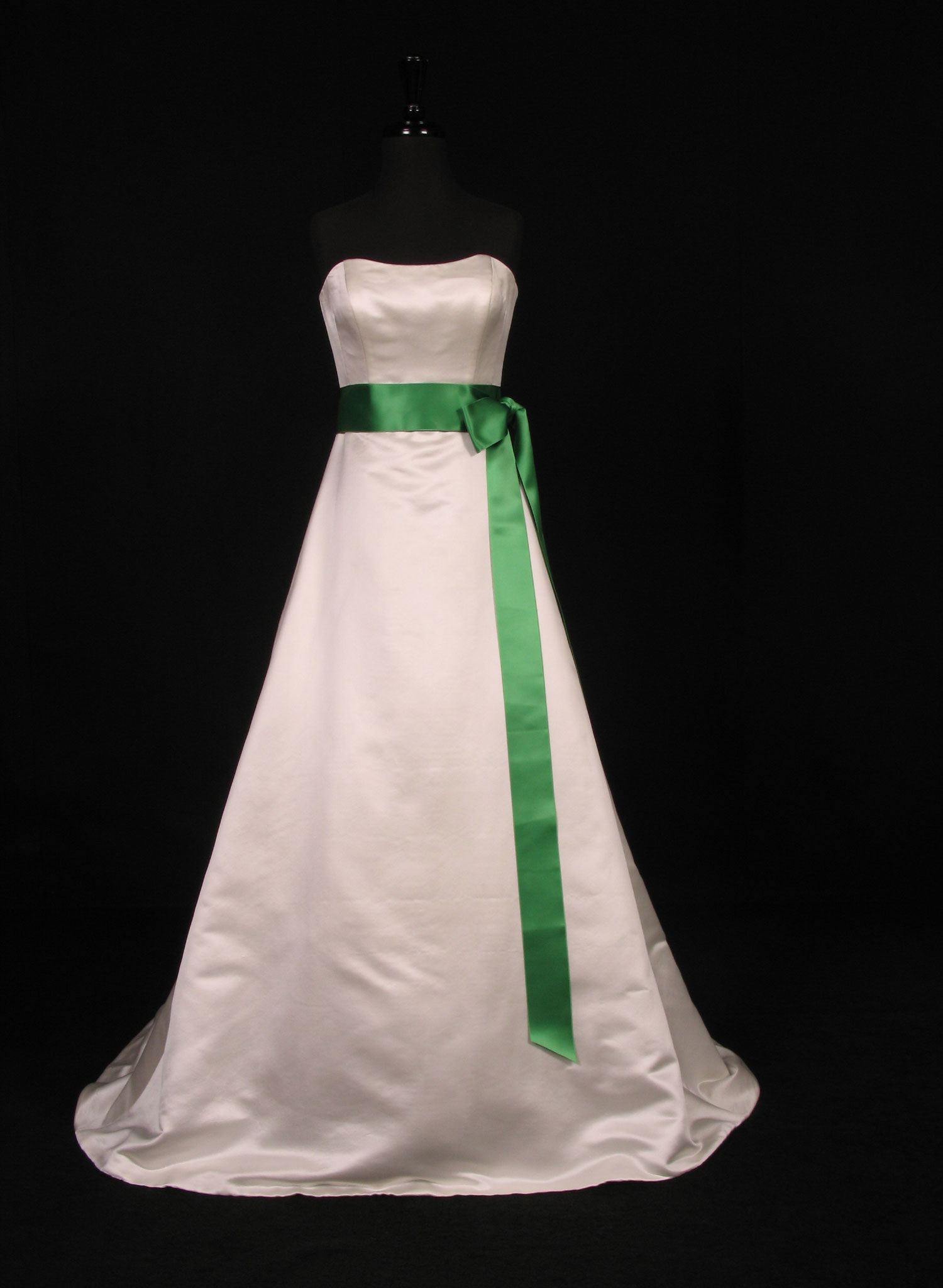 kelly green gown