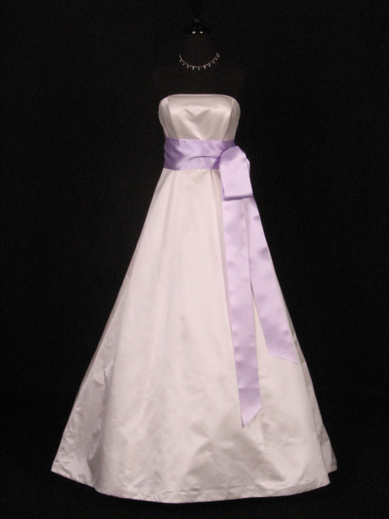Orchid Double Faced Satin Ribbon Sash