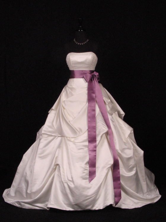 Amethyst Double Faced Satin Ribbon Sash