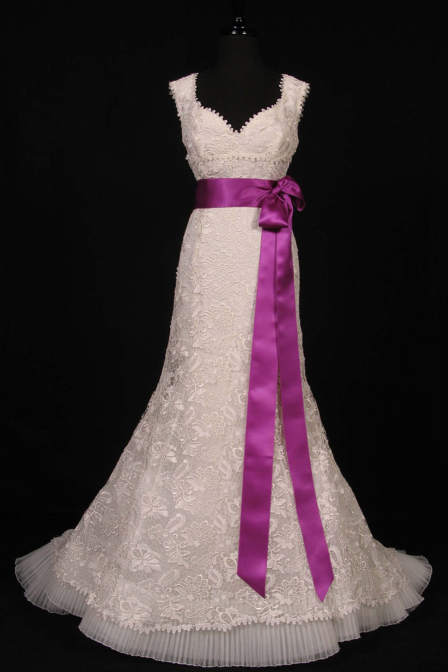 Purple Double Faced Satin Ribbon Sash On Sale Your Dream Dress