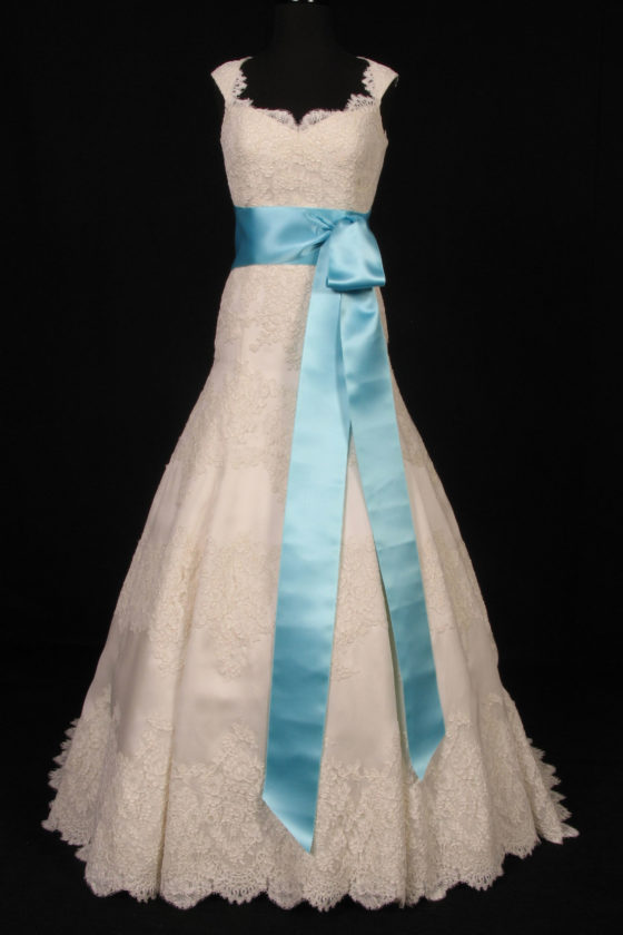 Tiffany Blue Double Faced Satin Ribbon Sash