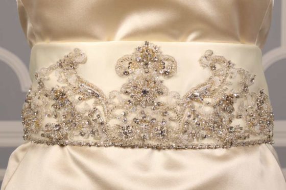 B517 Embellished Bridal Sash