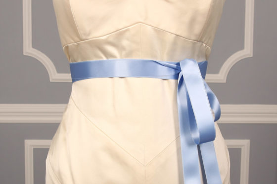 Blue Iris Double Faced Satin Ribbon Sash
