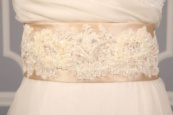 B512 Embellished Bridal Sash