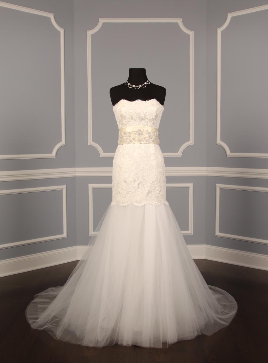 B518 Ivory Embellished Bridal Sash