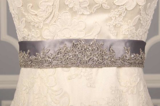 B522 Embroidered Bridal Sash