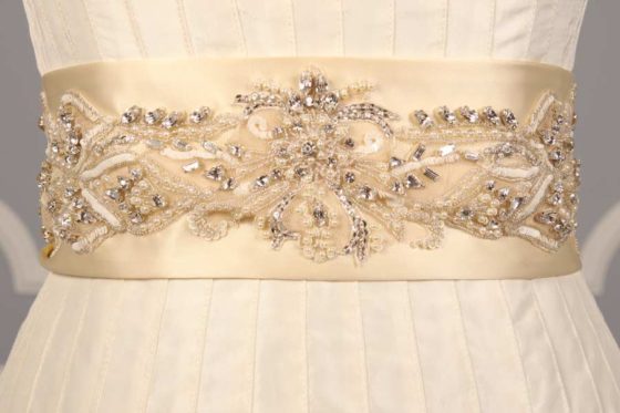 B533 Embellished Bridal Sash