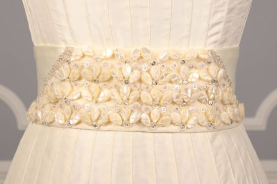 B513 Embellished Bridal Sash