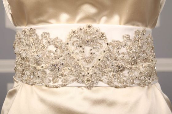 B514 Embellished Bridal Sash