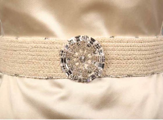 Monique Lhuillier Crystal Embellished Bridal Sash