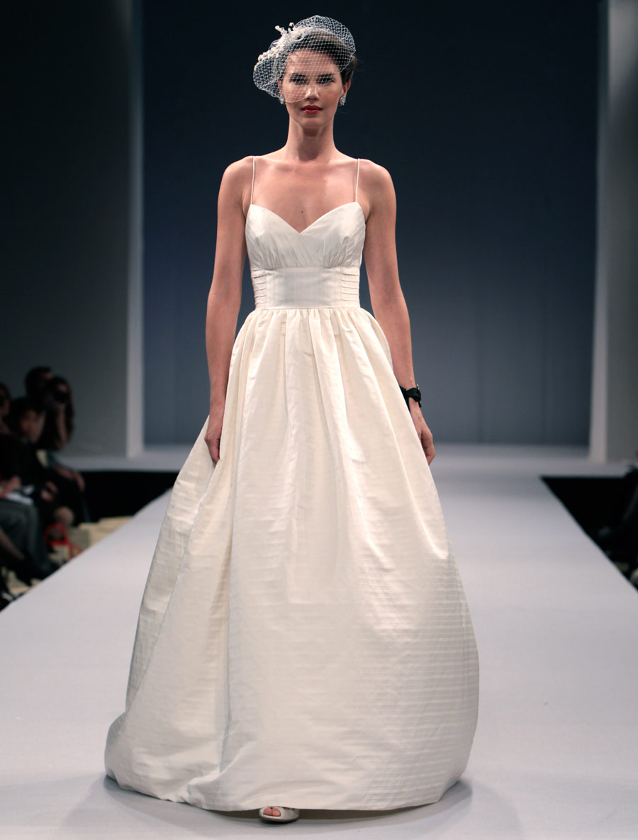 silk shantung wedding dress