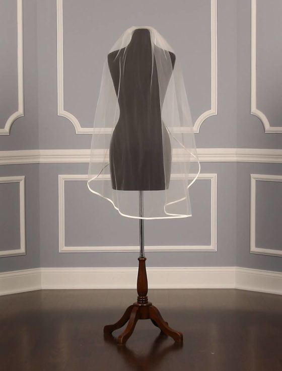 S5824VL Diamond White Bridal Veil