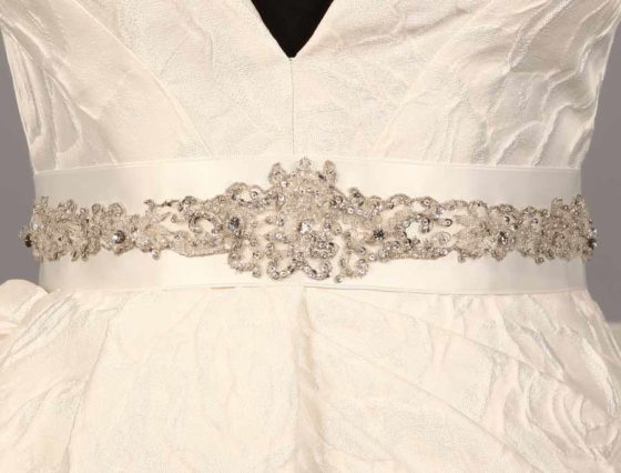 B564 Embellished Bridal Sash