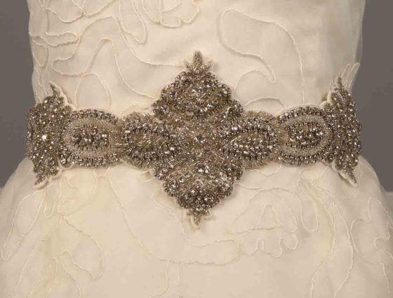 Ossai FW11-SH-17 Embellished Bridal Sash Belt