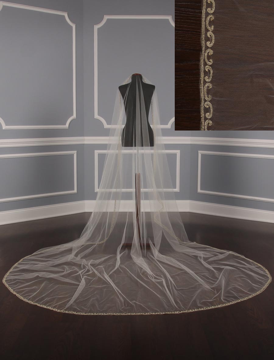 St. Pucchi M1567 Bridal Veil, view 2