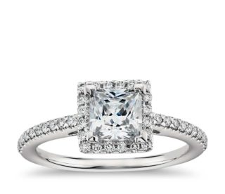 Blue Nile Princess Cut Diamond Engagement Wedding Ring Blue Nile Princess Cut Diamond Engagement Wedding Ring