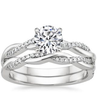 Brilliant Earth Twisted Band Diamond Engagement Wedding Ring Brilliant Earth Twisted Band Diamond Engagement Wedding Ring