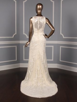 Carmen Marc Valvo Evelyn C90071 Wedding Dress Size 8, view 8