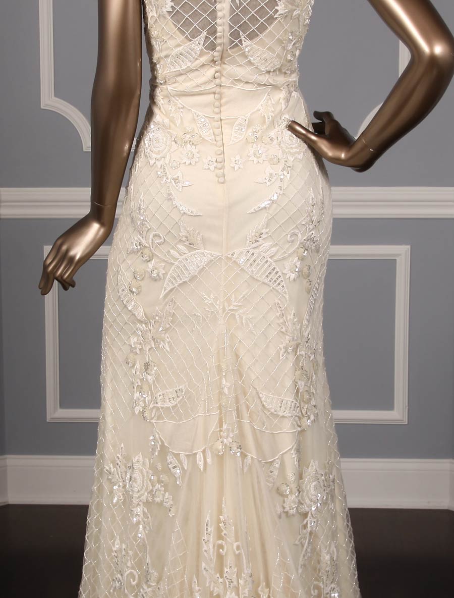 Carmen Marc Valvo Evelyn C90071 Wedding Dress Size 8, view 10