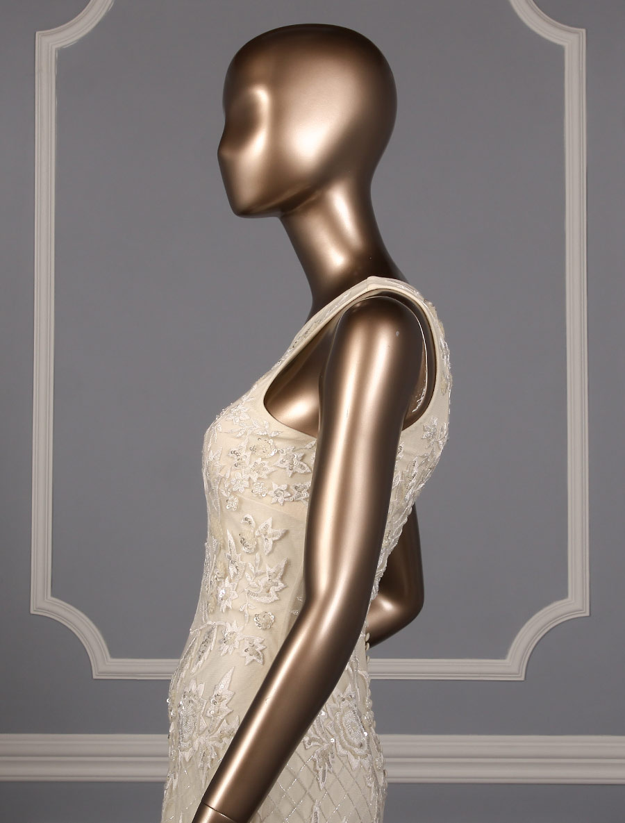 Carmen Marc Valvo Evelyn C90071 Wedding Dress Size 8, view 7