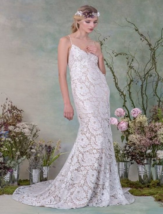 Elizabeth Fillmore Faye 4710 Wedding Dress Front Model