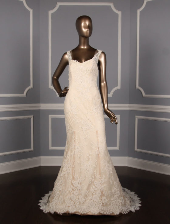 Ines Di Santo Prague Discount Designer Cameo Pink Wedding Dress