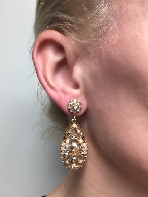 Maria Elena Earrings E 543-G Antique Gold