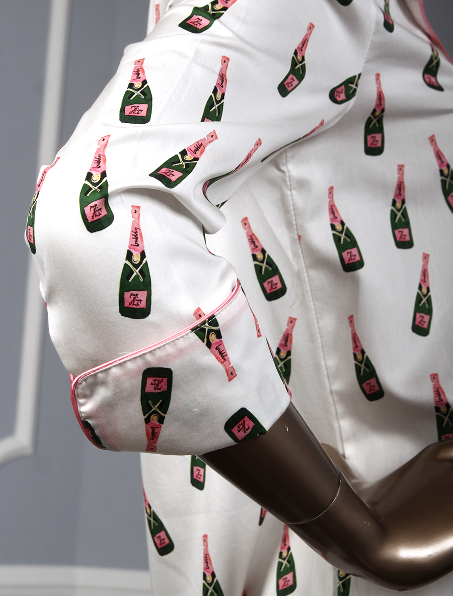 Toss Designs Champagne Nightshirt Cuff Detail