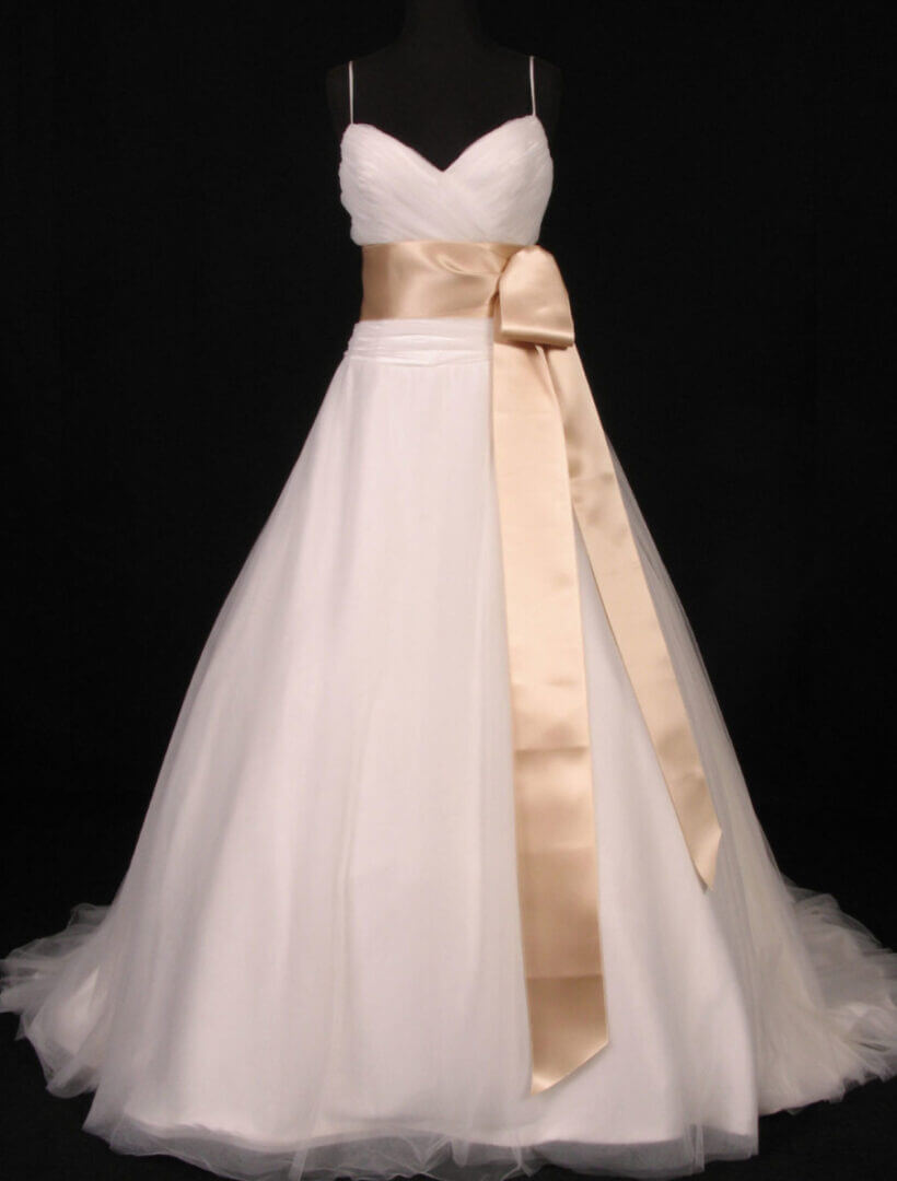 white christmas dresses A-Line Champagne Gold Sequin Wedding Flower Girl Dress, Navy Blue Belt 10T --- Chest = 29 Inches/Waist = 28 inches/ Hollow to Knee = 30.5 Inches main image 1